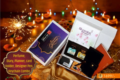 Perfume, Diary, Planner, Card Holder, Designer Pen, Keychain Combo