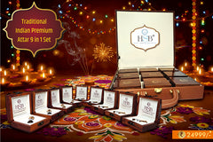 Traditional Indian Premium Attar 9 in 1 Set