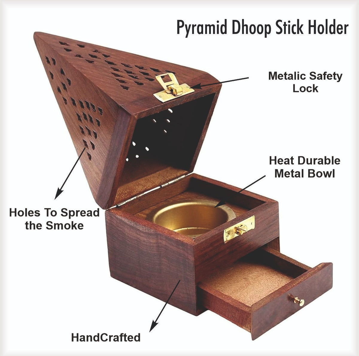 Pyramid Dhoop Stick Holder